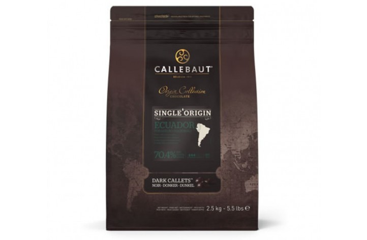 Barry Callebaut Dark 70% Ecuador Chocolate Callets 2.5kg